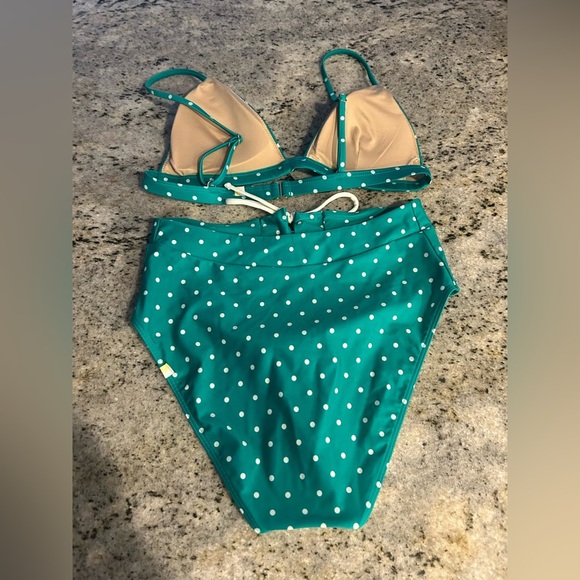 Summersalt green polka dot bikini size 6 - Picture 5 of 6